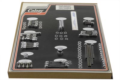 Chrome Engine Dress Up Acorn Bolt Kit for FXST 1984-86 EVO 4 Speed