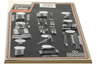 Chrome Engine Dress Up Acorn Bolt Kit for FLT & FXR 1985-1986