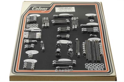 Chrome Engine Dress Up Acorn Bolt Kit for 1987-88 Harley Softails