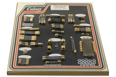 Gold Engine Dress Up Acorn Bolt Kit for FXD & FXST 1989-91 Harley