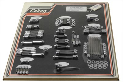 Chrome Engine Dress Up Acorn Bolt Kit for FLT & FXR 1992-95