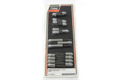 Chrome Primary Cover Screw Kit Acorn for FXR & FLT 1980-1984