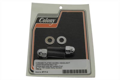 Head Lamp Visor Acorn Mount Kit for Harley XL FX FXR FXD