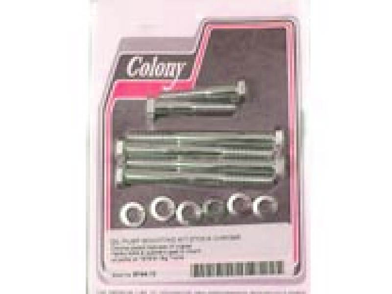 Oil Pump Mount Kit Stock Chrome for Harley 1978-1991 Big Twins