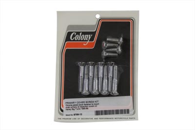Primary Cover Screw Stock Chrome for FL 1965-1969 Big Twins