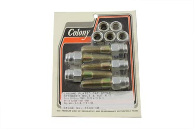 Pulley Bolt and Nut Kit Cap Style for 1985-92 Softails & FXR