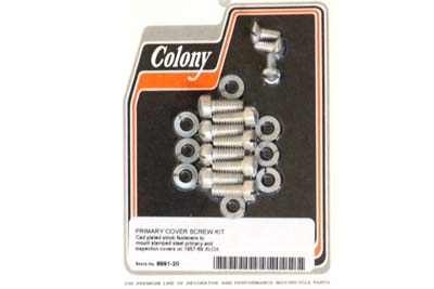 Primary Cover Screw Kit Cadmium for XLCH 1964-1969 Sportsters