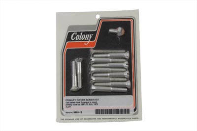 Stock Primary Screw Kit Cadmium for XLH 1967-1970 Sportsters