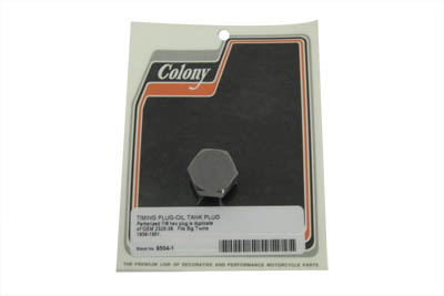 Parkerized Timing and Oil Tank Plug for UL & FL 1939-1951 Big Twins