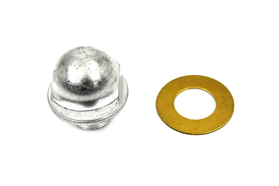 Oil Pump Relief Valve Plug Cadmium for Harley FL 1954-1967