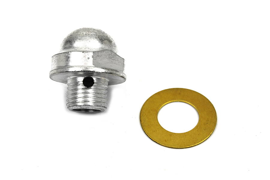Oil Pump Relief Valve Plug Cadmium for Harley FL 1954-1967