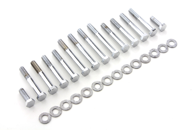 Rocker Box Screw Kit Chrome for XL 1977-1985 Sportsters