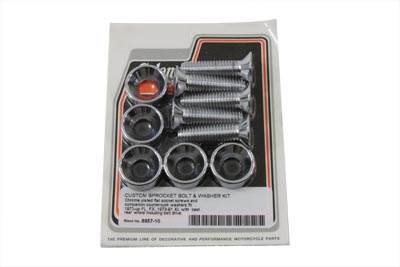 Sprocket Bolt, Nut and Washer Kit for 1973-1996 Big Twins & XL