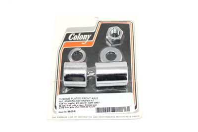 Front Axle Spacer Kit Smooth Style Chrome for FLSTF 1996-1999