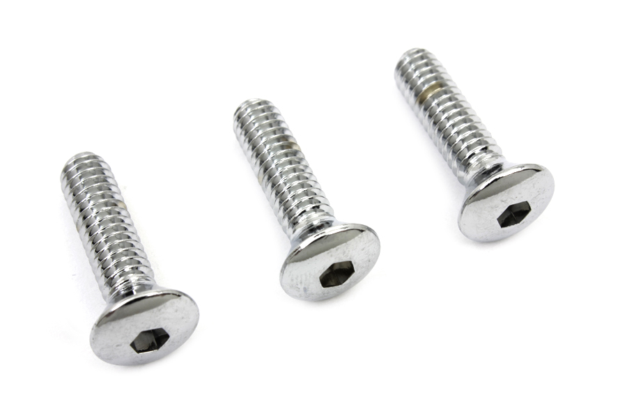 Chrome Air Cleaner Mount Screws for S&S Covers